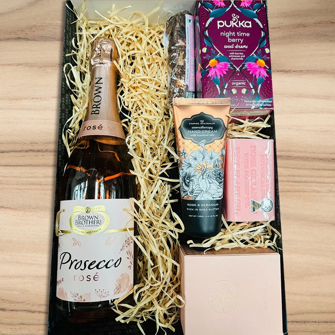 Sparkling & Relax Birthday Hamper For Her - Tastebuds