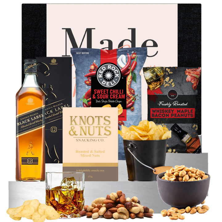 Whisky Birthday Hamper with Johnnie Walker Black label For Him