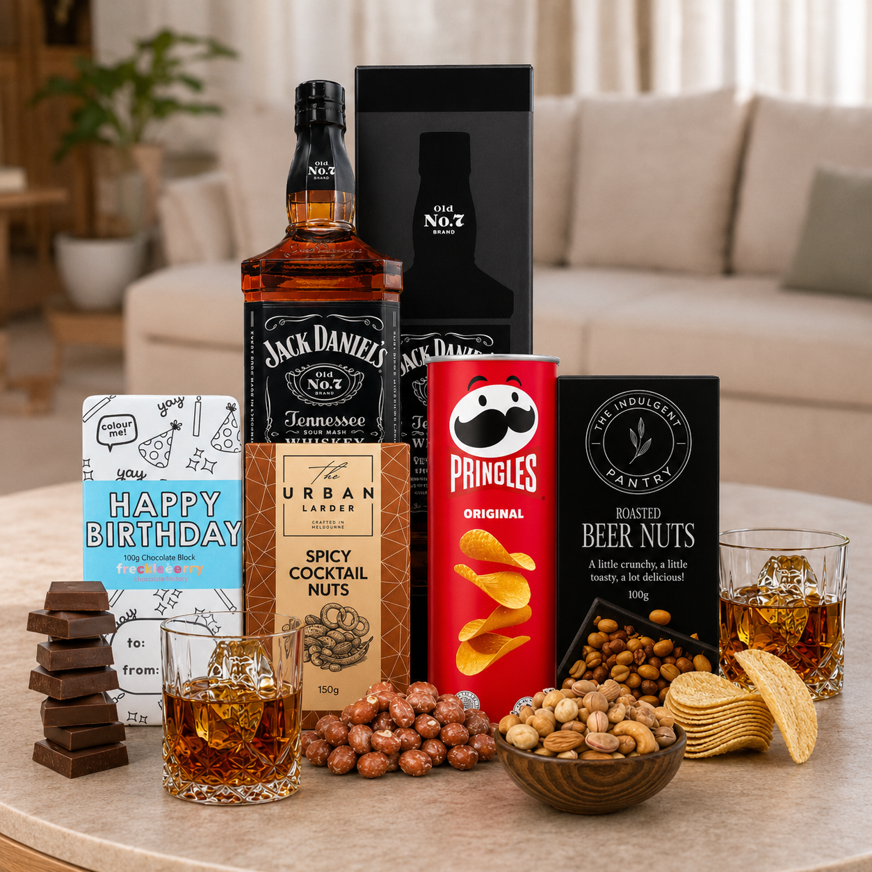 Whisky Gift for Him Birthday Hamper with a choice of premium whiskies