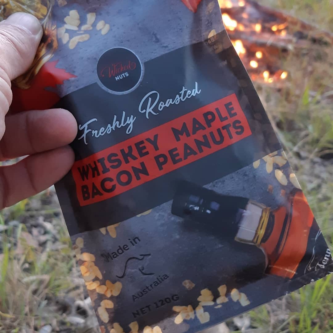 whiskey maple bacon peanuts - tastebuds