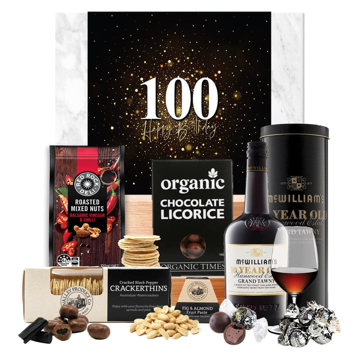 100th Birthdays & McWilliams Tawny Port Hamper - Tastebuds