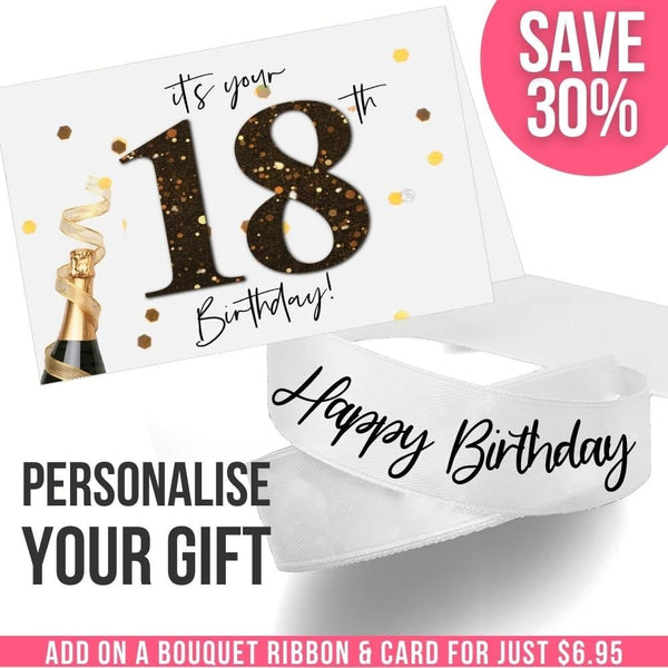 18th Birthday Card + Ribbon Bundle - Tastebuds