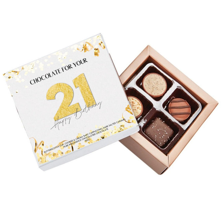 21st Birthday Pure Indulgence Choc Box 40g - Tastebuds