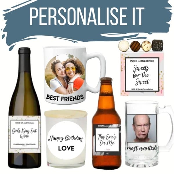 Personalise Spirits Birthday Hamper For Her