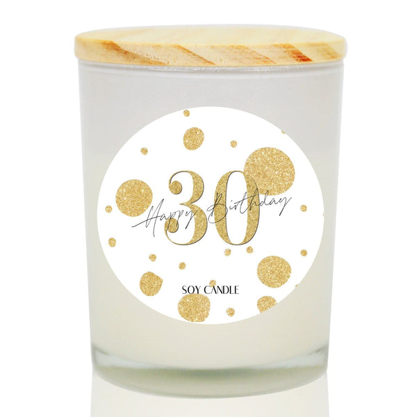 30th Birthday Soy Candle