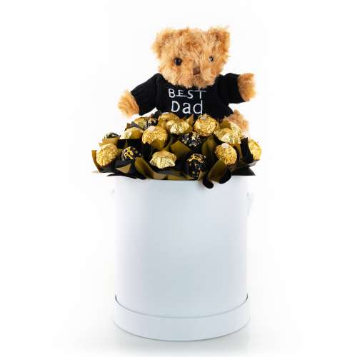 Best Dad Teddy Bouquet - Tastebuds