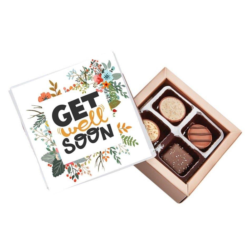 Floral Get Well Soon Pure Indulgence Choc Box 40g - Tastebuds