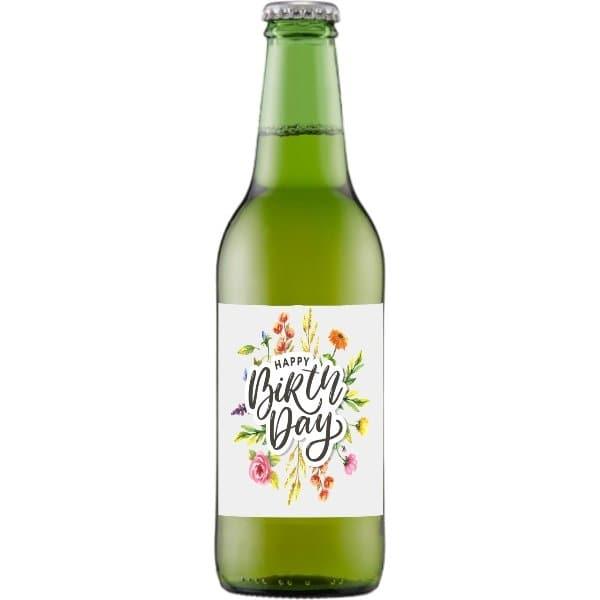 Happy Birthday Flowers Beer 330ml - Tastebuds