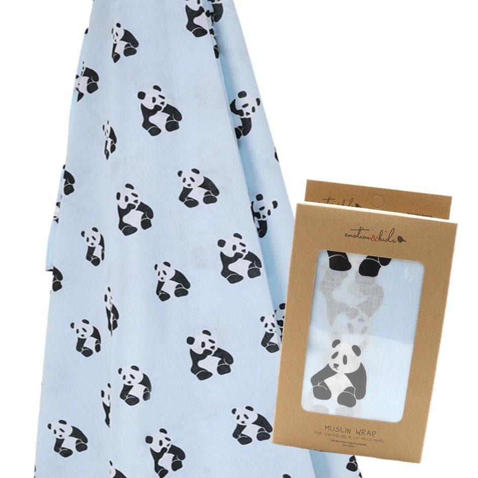Emotion & Kids Panda Muslin Wrap - Tastebuds