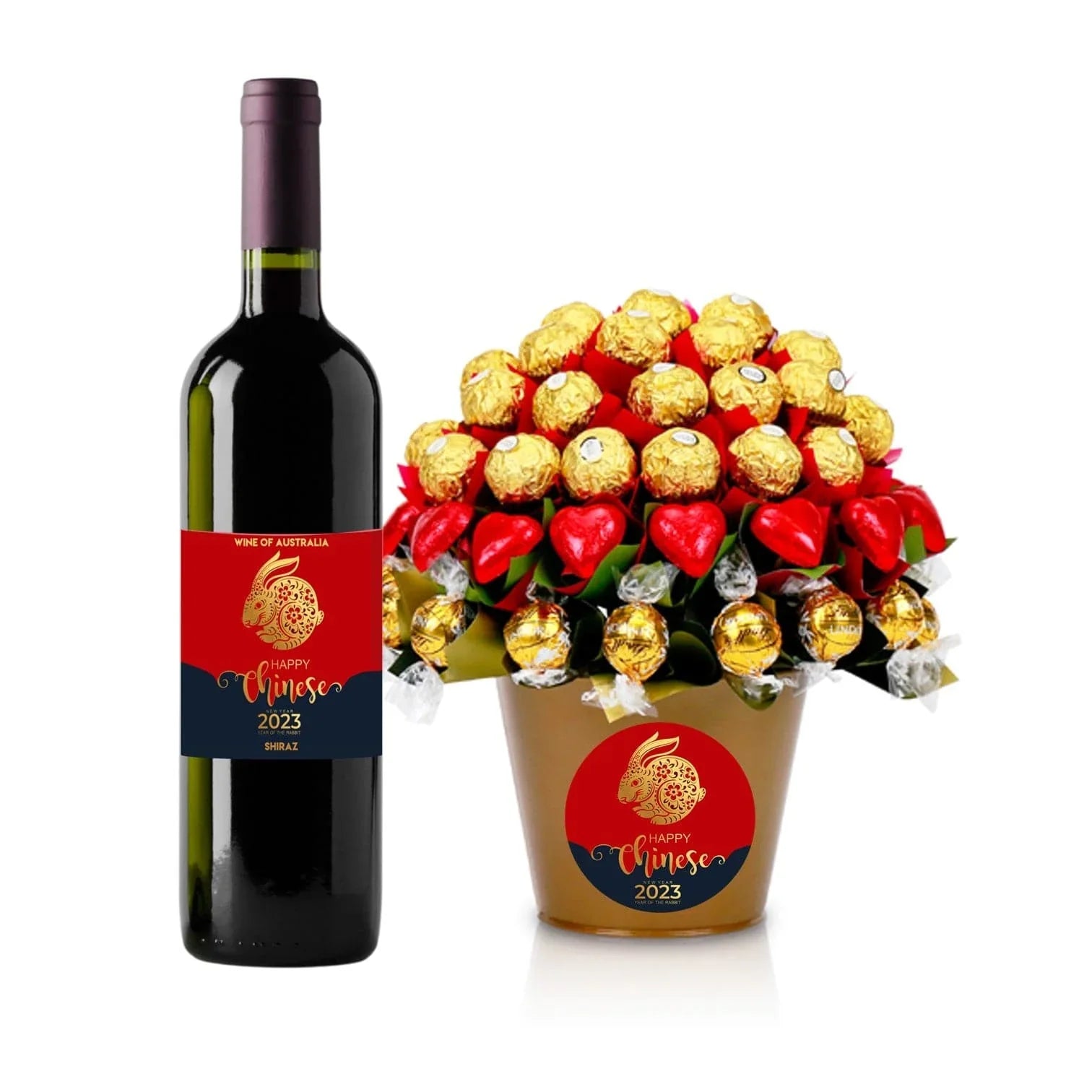 Lunar Year Ferrero & Wine Choice Chocolate Bouquet - Tastebuds