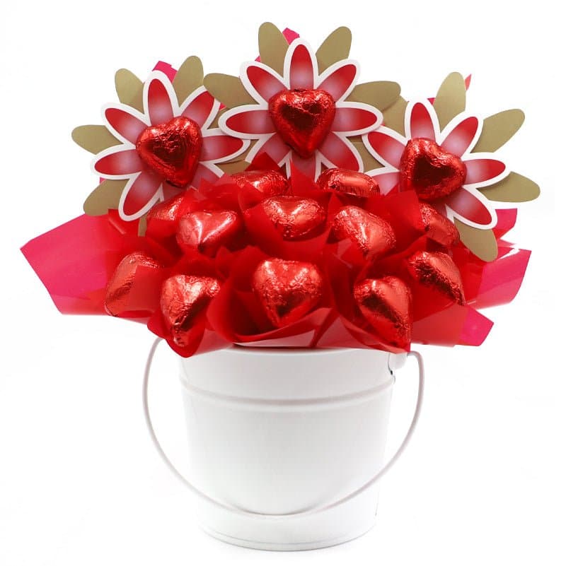 Flaming Red Chocolate Bouquet
