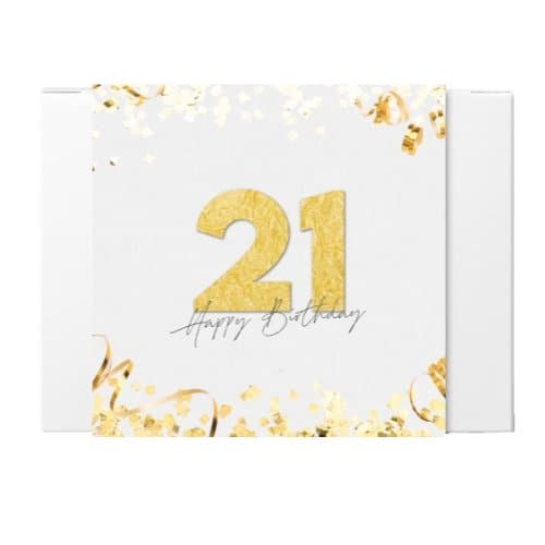 21st Birthday Greeting Card -  Tastebuds