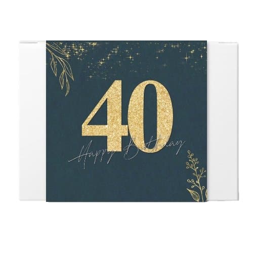 40th Birthday Greeting Card - Tastebuds