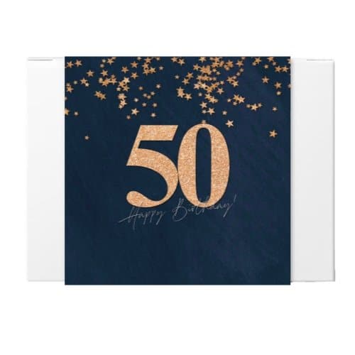 50th Birthday Greeting Card -  Tastebuds