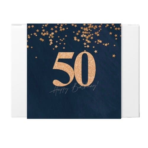 50th Birthday Greeting Card - Tastebuds