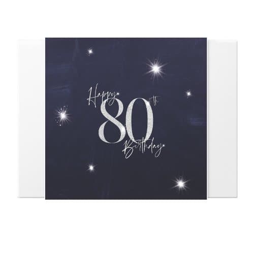 80th birthday greeting card - tastebuds