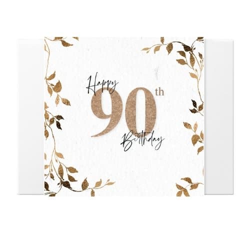 90th birthday greeting card - tastebuds