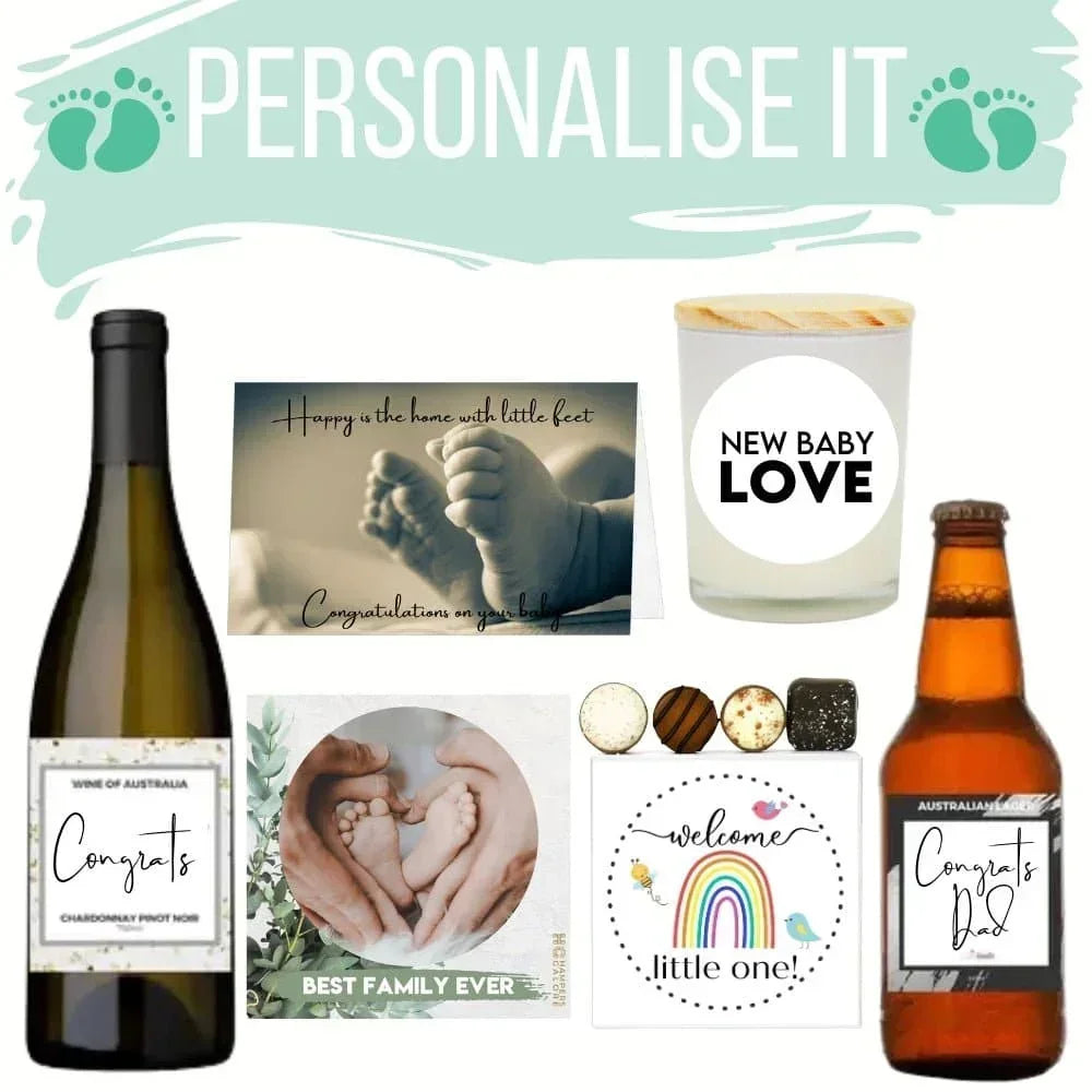 Neutral Baby Birthday Bathtime Hamper - Tastebuds