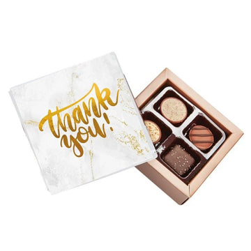 Thank You Gold Pure Indulgence Choc Box 40g - Tastebuds