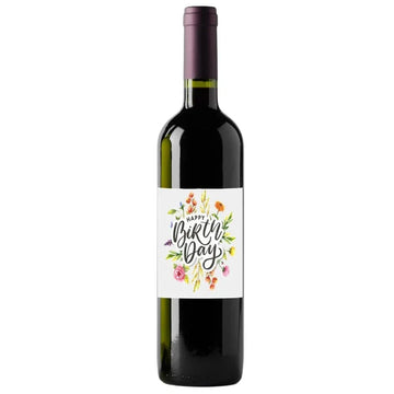 Happy Birthday Flowers Shiraz 750ml - Tastebuds