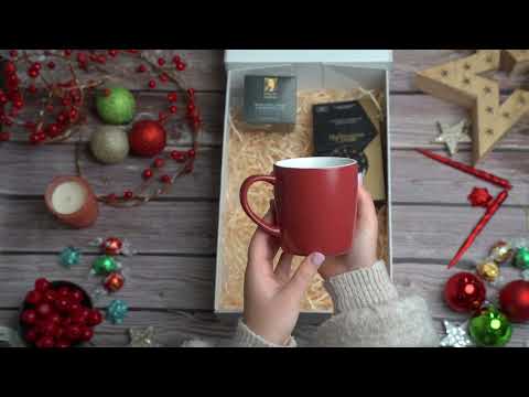 coffee mug inside coffee hamper - Tastebuds