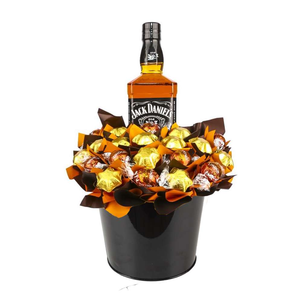 Jack Daniels Old No 7 Tennessee Whiskey Bottle with Chocolate Bouquet 