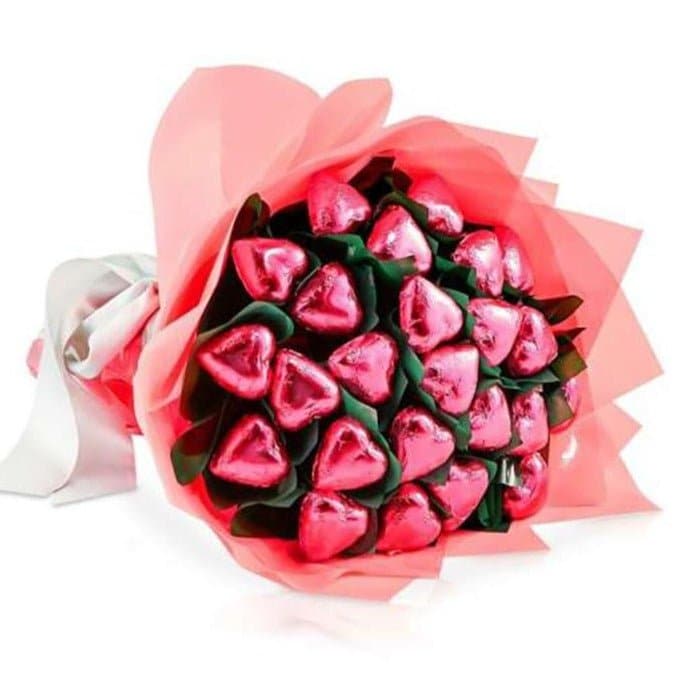 Pink Romance Chocolate Bouquet