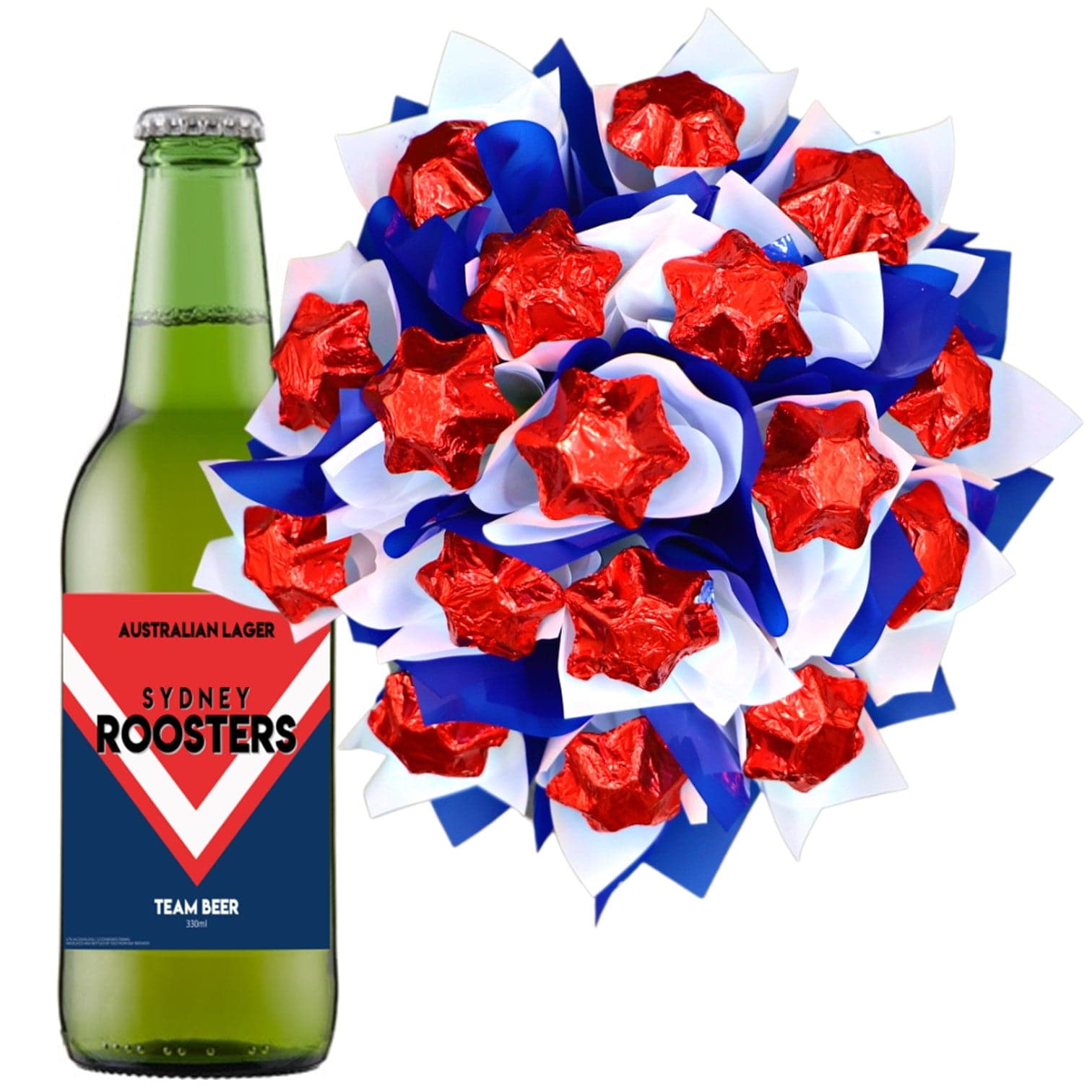 NRL Sydney Roosters Chocolate Bouquet