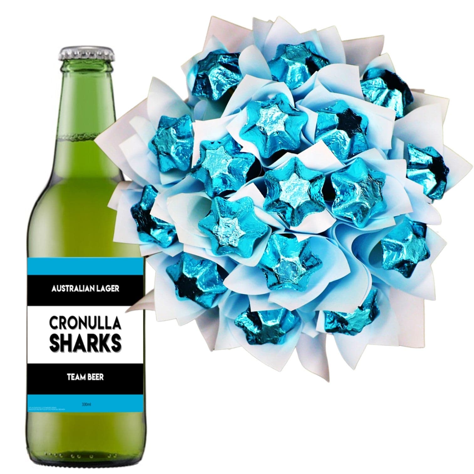 NRL Cronulla Sharks Chocolate Bouquet