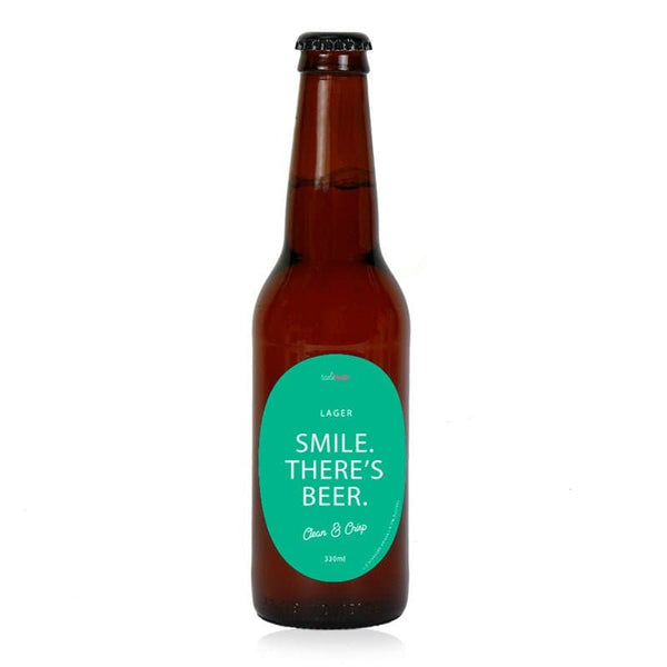 'Smile There's Beer' Beer 330ml - Tastebuds